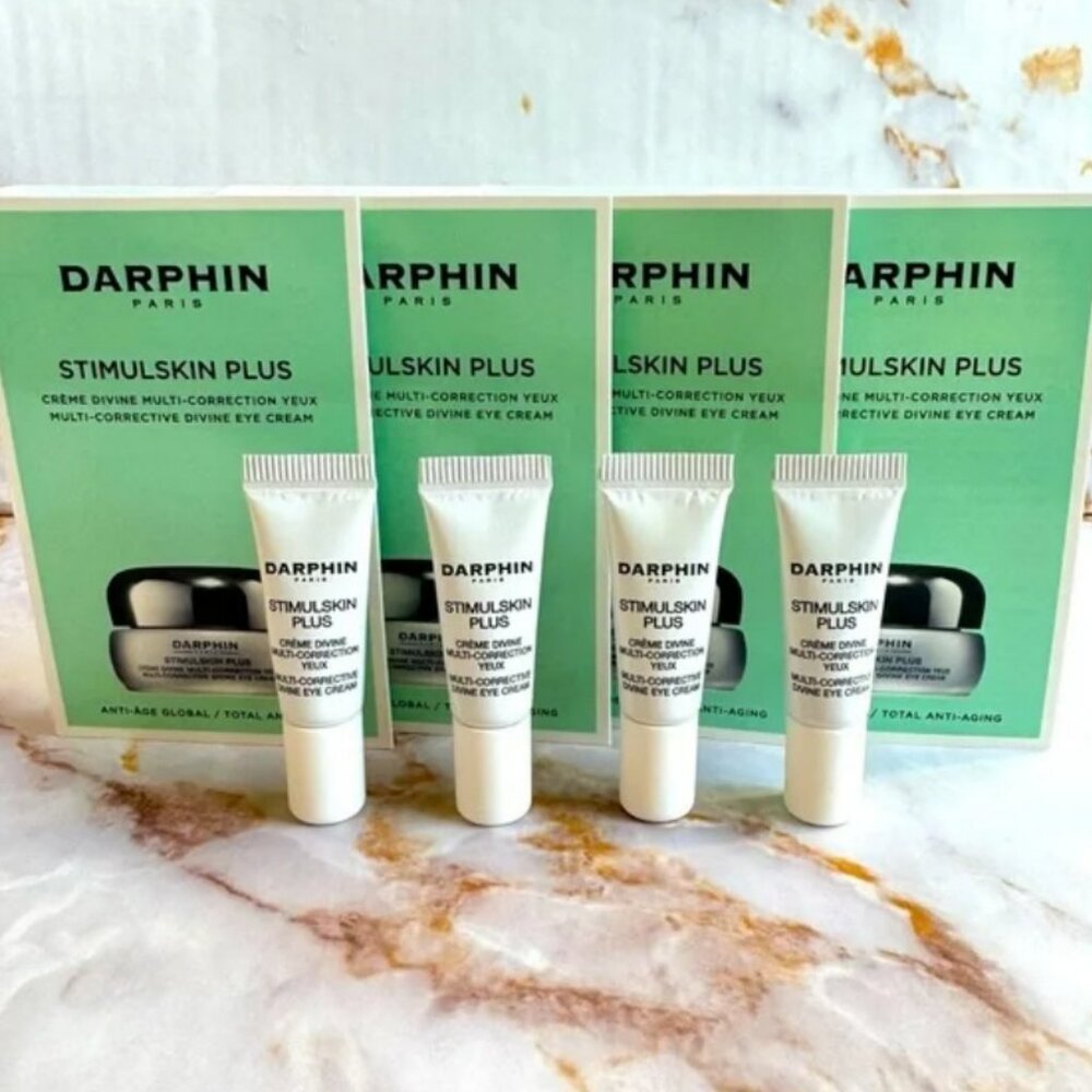 $120 Darphin Stimulskin Plus Multi-Corrective Divine Eye Cream x4 Lotion Travel